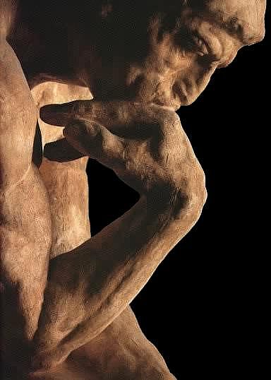 Rodin, The Thinker detail